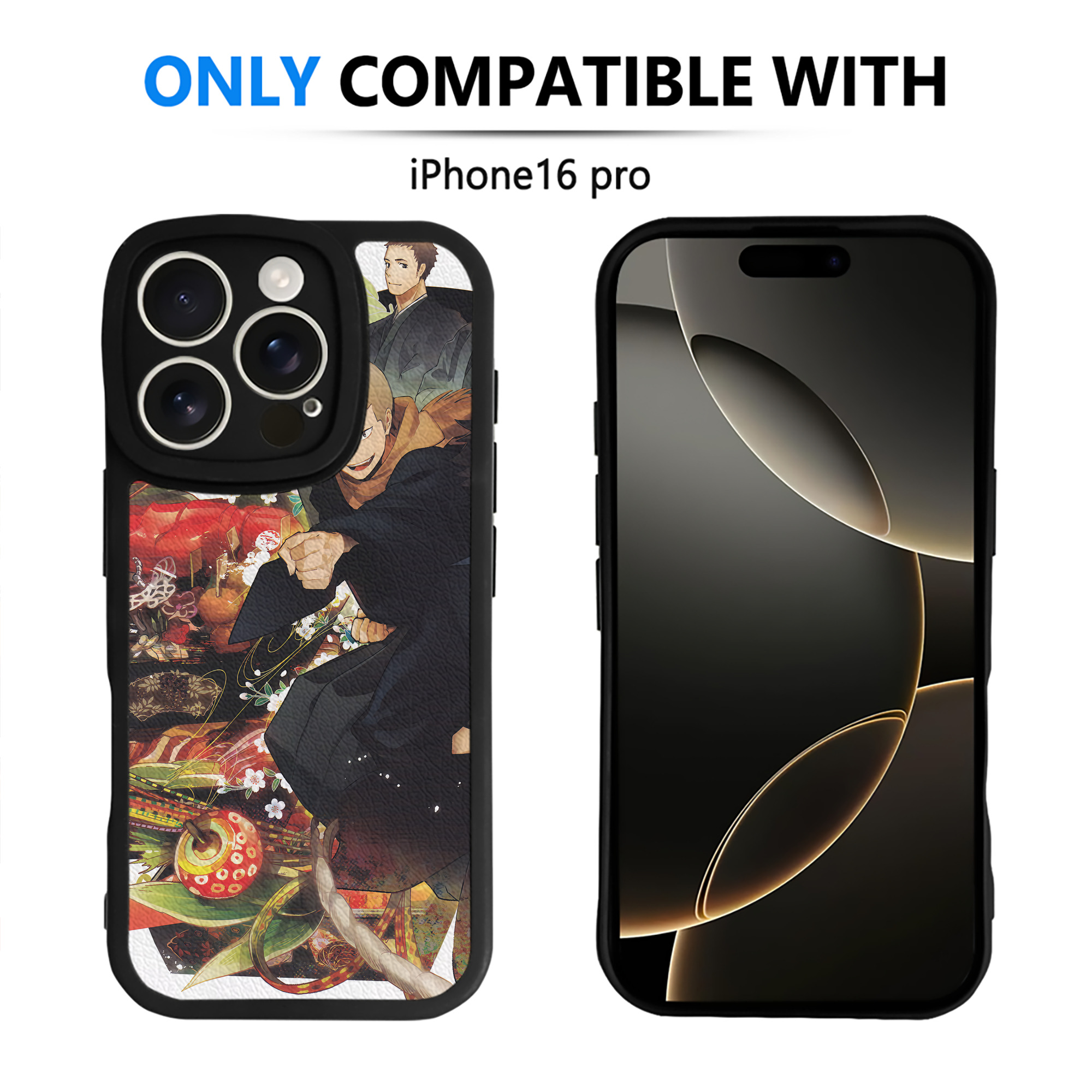 （画像用） ハイキュー!! Haikyu!! 【iPhone 16シリーズ対応】シリコンスマホケース（レザー調） 材質：シリコン